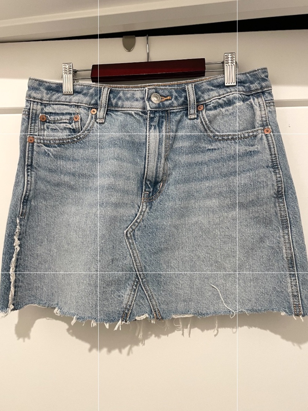American Eagle Outfitters Light Blue Denim Mini Skirt